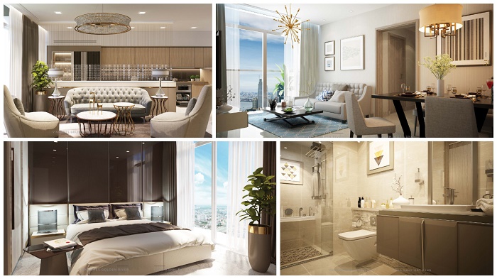 Interior in Vinhomes Golden River apartments