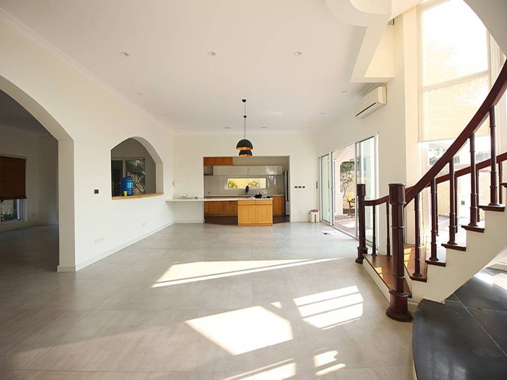 Spacious pool villa with a large garden for rent in C5 Ciputra 12